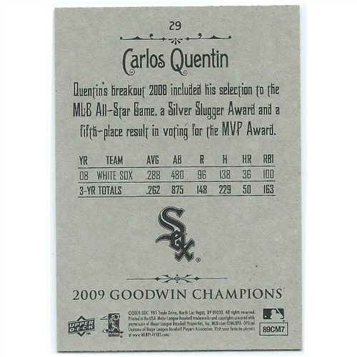2009 Goodwin Champions - #29 - Carlos Quentin