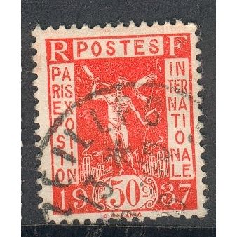France 1936 - SG558 - 50c orange - Herald - Paris Inter Exhibition - used 2