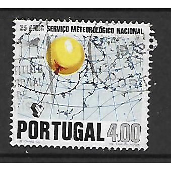 PORTUGAL 1971 METEOROLICAL 4e WEATHER BALLOON SG 1433 FINE USED#