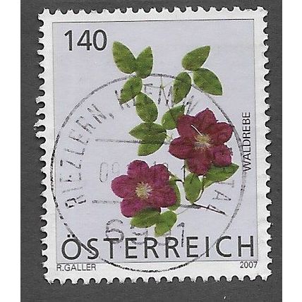 AUT 2007 140c 'FLORA DEFINITIVES ' FINE USED (EBID73-312)