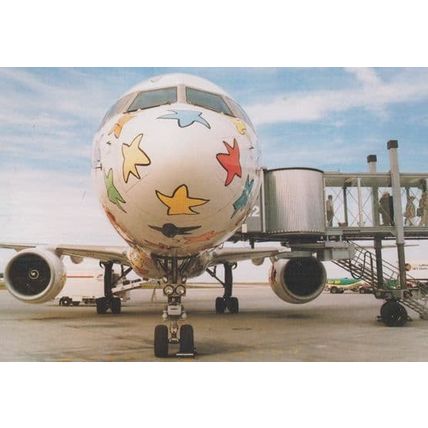 Flughafen Erfaut German Plane Postcard