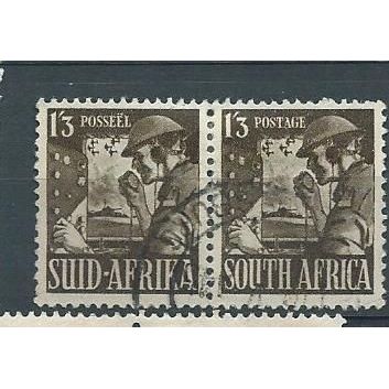 south africa stamps sg94 pair sg 94 war effort 1941