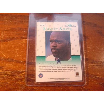 1999 Playoff Momentum, Star Gazing Insert, Green, EMMITT SMITH HOF, Cowboys