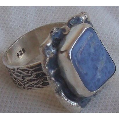 Lace glass silver ring SL 91