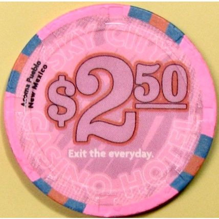 Sky City. $2.50 Casino Chip. Acoma, NM. Z63.