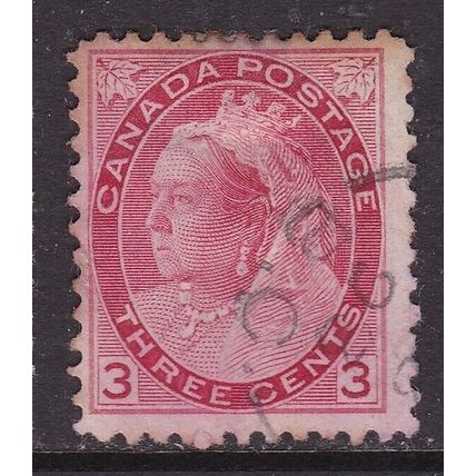 Canada 1898 Victoria 3c Fine Used SG 156 VGC