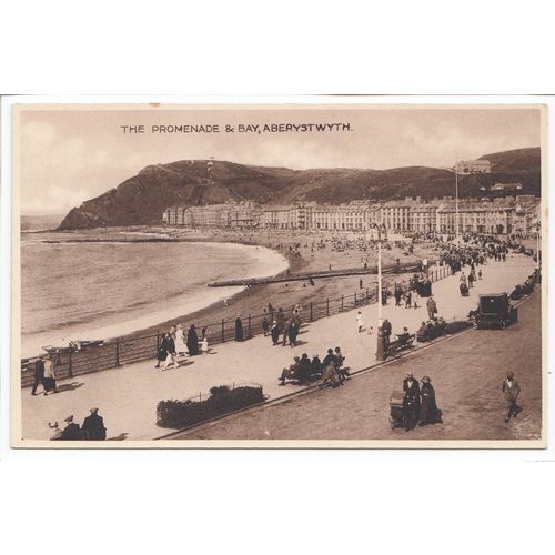 The Promenade and Bay Aberystwyth Postcard