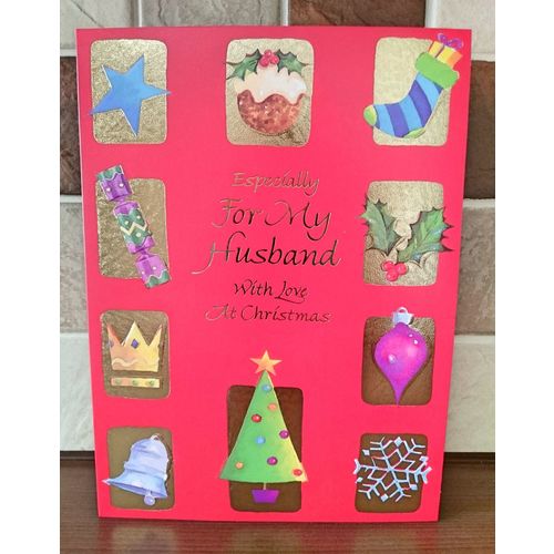 Large Christmas Cards - Especially For My Husband - 010 *** 50% OFF ***