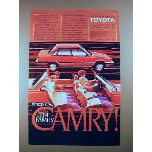 1983 Toyota Camry Car Ad - The Family!