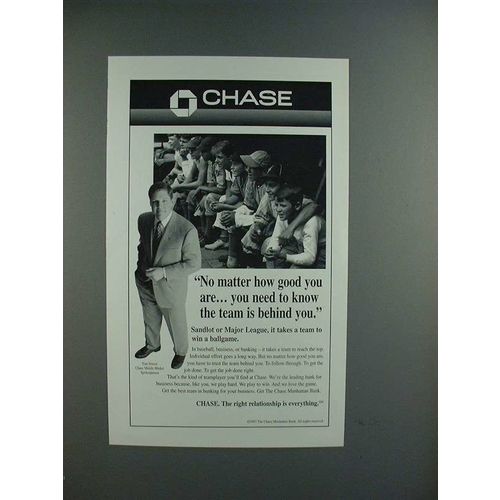 1997 Chase Bank Ad w/ Tom Seaver - Team Behind You!
