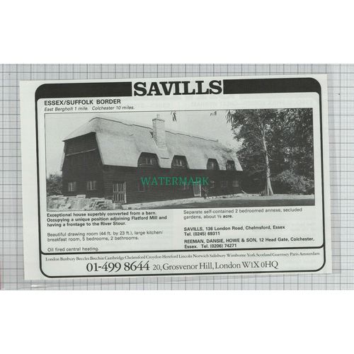 C7746) East Bergholt Flatford Mill - 1980 House Advert