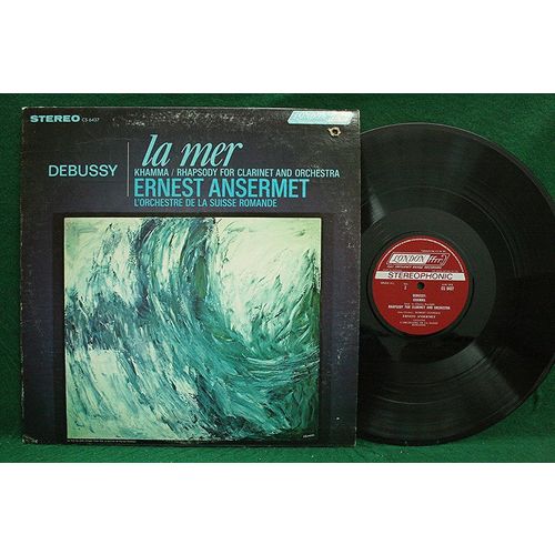 Ansermet/Gugholz - Debussy: La Mer/Khamma/Rhapsody For Clarinet - CS 6437 - NM
