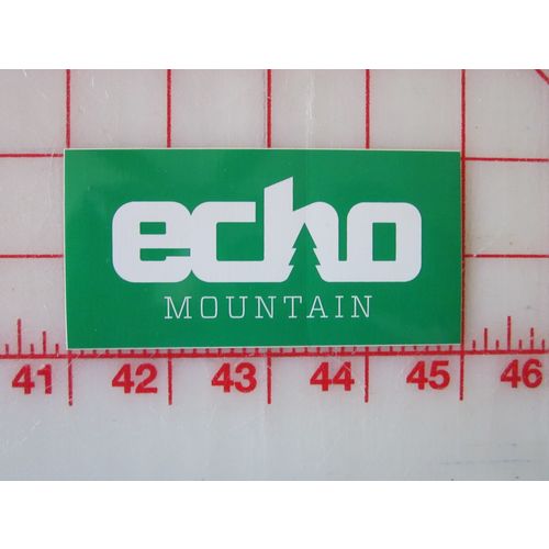 Echo Mountain Ski Area Colorado decal sticker Green Background