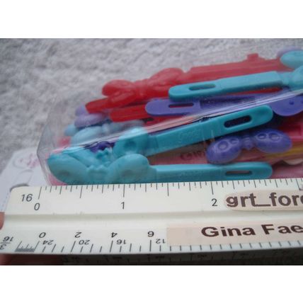 28 Goody Girls Plastic Butterfly Hair Barrettes Secure Pastel Vibrant Colored 09