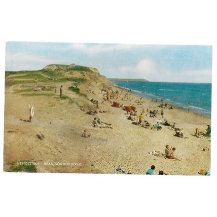 HENGISTBURY HEAD, SOUTHBOURNE, Dorset.. vintage unused postcard by J Salmon =