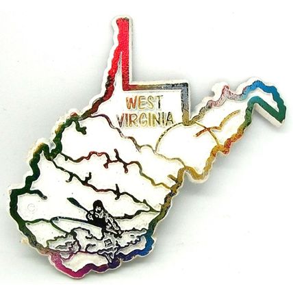 Blemished West Virginia Fridge Magnet