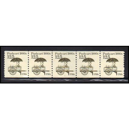 2133 12.5c Pushcart Fine MNH Dry Gum PNC 1/5 X2255