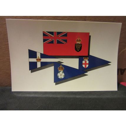 REGIONAL YACHT CLUB FLAGS unused postcard #