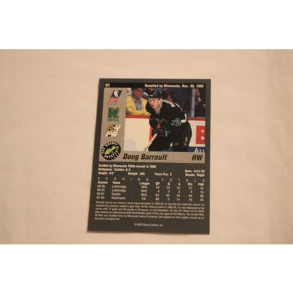 Doug Barrault 1993 Classic Pro Hockey Prospects NO. 61