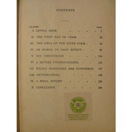 SCHOOL DAYS AT ST. BEDE'S or THE GIRLS OF ST. BEDE'S 1929 YOUNG ADULT NOVEL