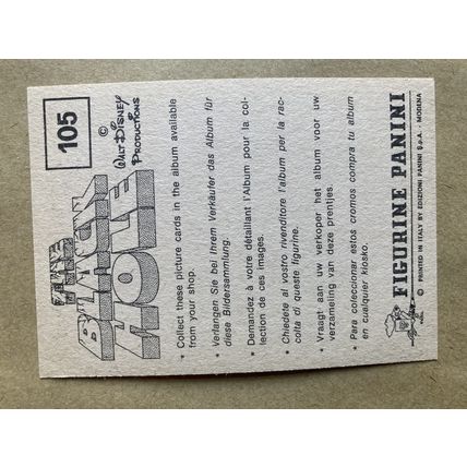 The Black Hole Sticker # 105 (A) unused 1980 Panini Disney Sci-fi