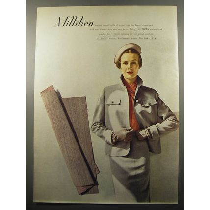 1950 Milliken Woolens Advertisement - Jaunty Junior suit