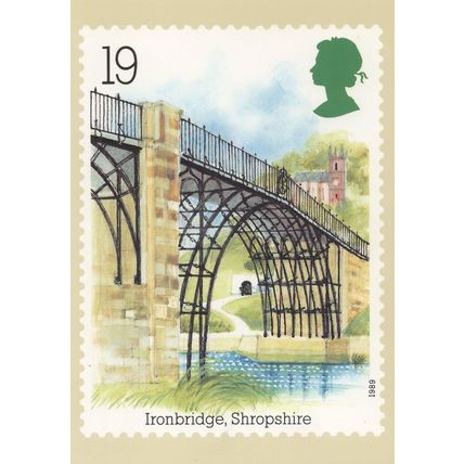 Ironbridge Shropshire Bridge Limited Edition Postcard