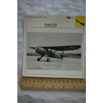 Douglas O-46 - USA - Reconnaissance & Observation - Collectors Club Card