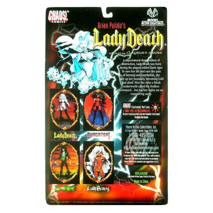 Action Figure: 1997 Lady Death "CHROME FIGURE" #S11045 / Limited Edition 15K