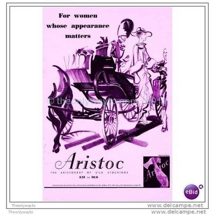 ARISTOC, the Aristocrat of Silk Stockings c1935, MODERN REPRODUCTION
