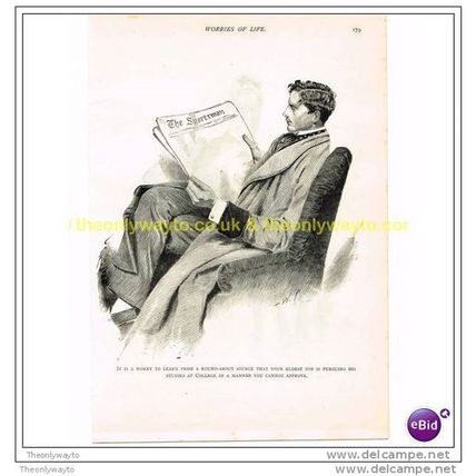 WORRIES OF LIFE (4), c1891, Modern Reproduction