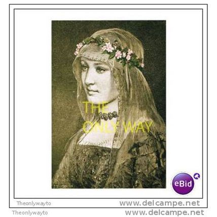 SAXON PRINCESS, MODERN REPRODUCTION of 1889 Book Illustration