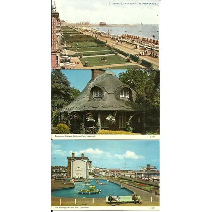 Suffolk LOWESTOFT 3 Postcards (Celesque, Dennis )