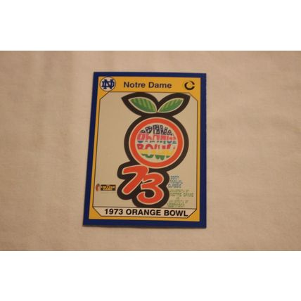 1973 Orange Bowl 1990 Collegiate Collection Notre Dame NO. 85