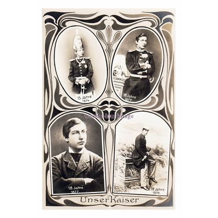 rs1688 - A Young German Emperor Wilhelm II from 1874-78 - print 6x4