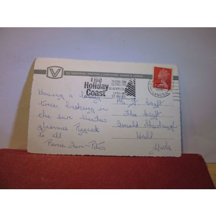 THE PLEASURE BEACH, BLACKPOOL, LANCASHIRE used postcard by Valentine 1973 pm =