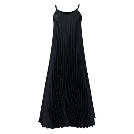 Women's summer new halter pleated sexy fashion A-line skirt dress