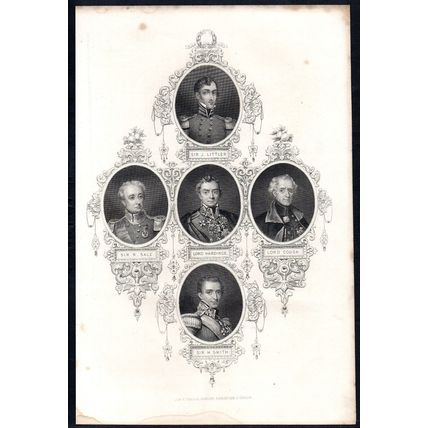 PORTRAITS FROM ANCIENT COINS 1850 Littler, Lord Hardinge ANTIQUE ENGRAVING #6