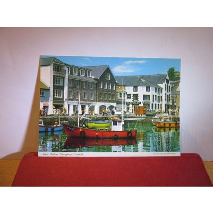 INNER HARBOUR, MEVAGISSEY, Cornwall unused postcard by John Hinde 2DC235 =