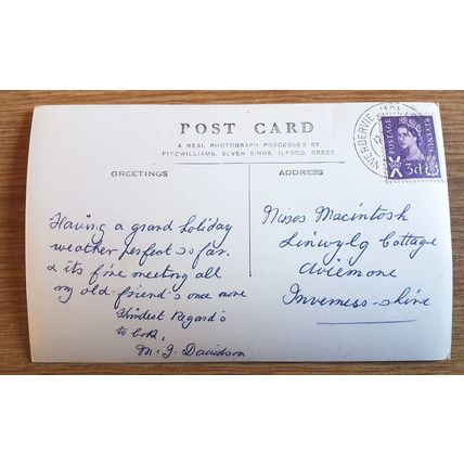 PHOTOCARD: KIRKBURN, INVERBERVIE, ABERDEENSHIRE: FITZWILLIAMS, 1967