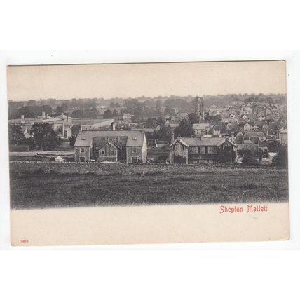 View of Shepton Mallet Early Undivided Back Postcard Somerset Stengel & Co