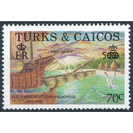 500th Anniv Discovery of Americas - Turks & Caicos Islands 1988 - MNH - SG 914