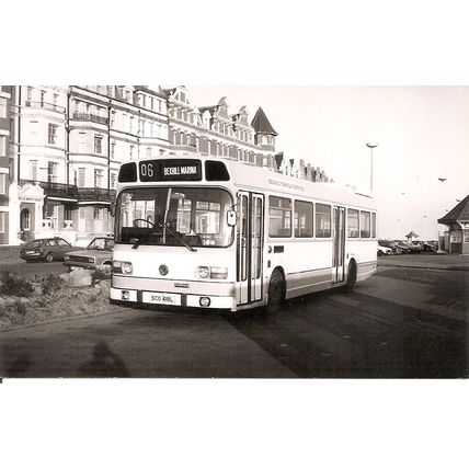 Black & White Photo of Bexhill Bus Co. of Bexhill-on- Sea - SCO 418L ex Plymouth