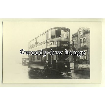tm5265 - London County Council Tram 344 via Westminster - photograph