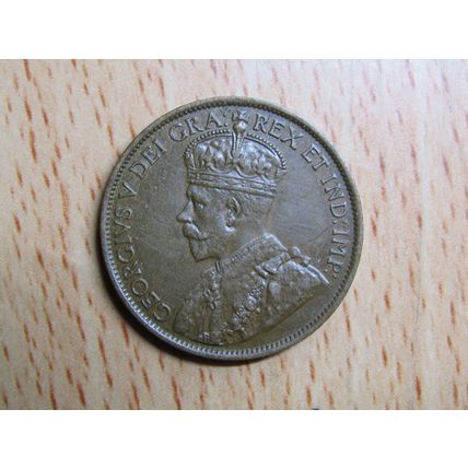 1912 King George v 1 Cent Canada (good grade) Coin