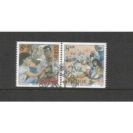 Sweden 2001 Centenary Of Nobel Prize Winners Used Pair SG 2172a