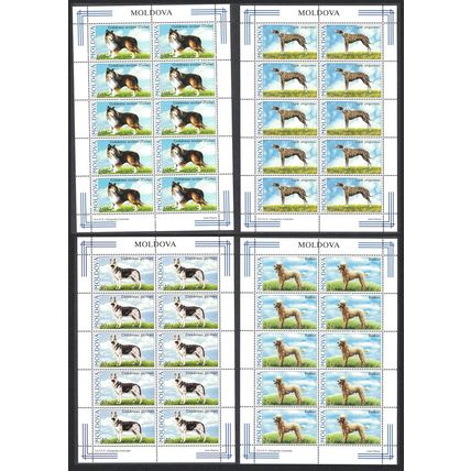 Moldova Dogs 4v Full Sheets 10 sets 2006 MNH SG#557-560
