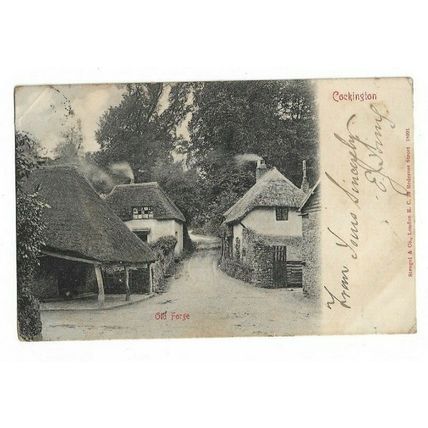 Old Forge, Cockington, Torquay, Devon, Undivided Back Postcard.