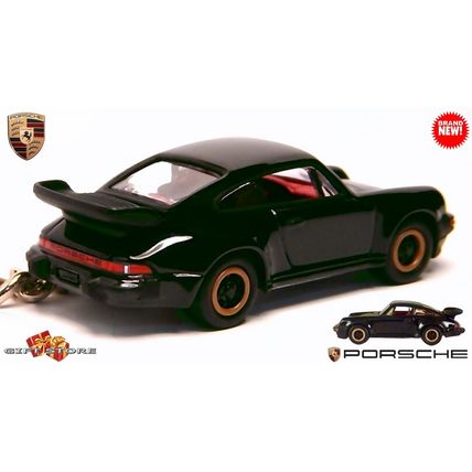 ULTRA RARE KEYCHAIN BLACK PORSCHE 911 CARRERA TURBO TEA TRAY