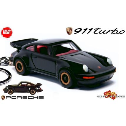 ULTRA RARE KEYCHAIN BLACK PORSCHE 911 CARRERA TURBO TEA TRAY